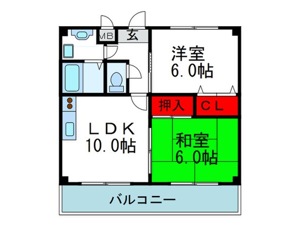 エメラルドヴィラの物件間取画像